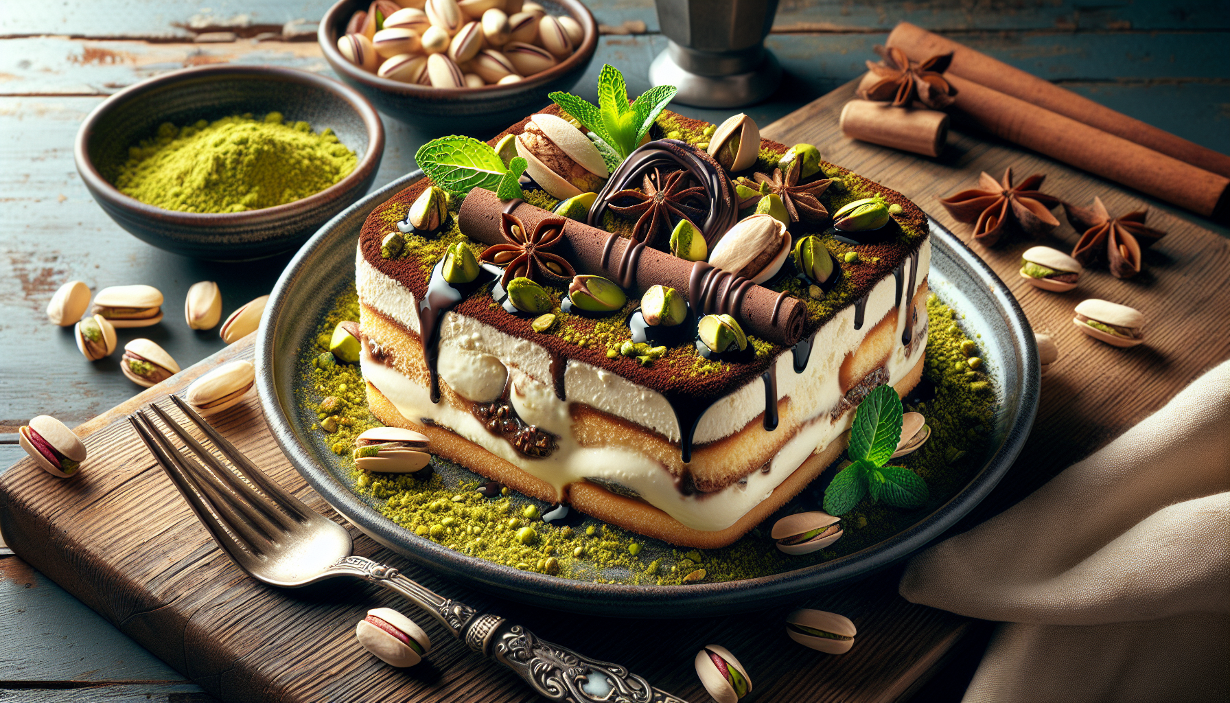 tiramisu al pistacchio